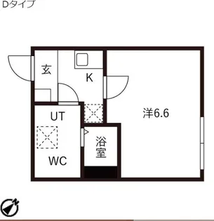 アイリス渋谷【2階】の間取り