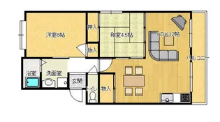 りばぁさいど多聞【2階】の間取り