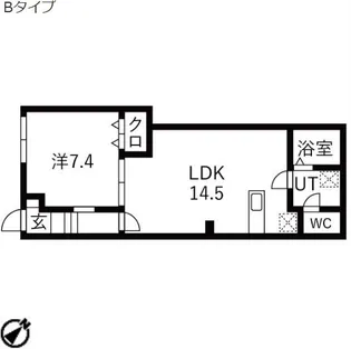 アイリス渋谷【1階】の間取り
