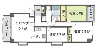 メゾンサンストリーム【3階】の間取り