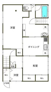 ラーデン中央町【2階】の間取り