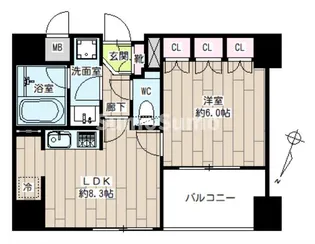 ルジェンテ目黒【11階】の間取り