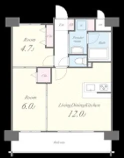 ホワイトアゲート博多【6階】の間取り