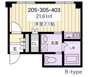 発春レジダンス【3階】の間取り