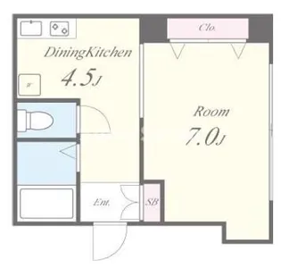 大阪府大阪市中央区南船場1丁目【マンション】の間取り