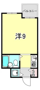 ホーユウコンフォルト芦屋【2階】の間取り