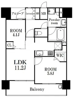エンクレスト南福岡 奏の杜【4階】の間取り