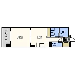 大阪府大阪市中央区谷町5丁目【マンション】の間取り