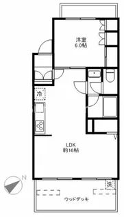 代官山ローヤルコーポ【1階】の間取り