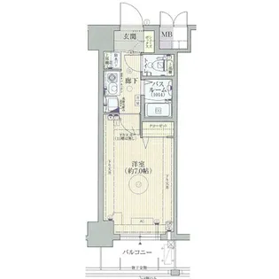 1Kの間取り画像