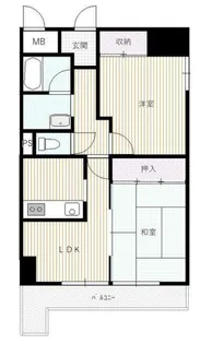 サンエクセル江井ヶ島【4階】の間取り