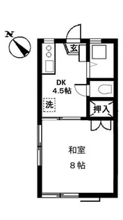 パインハイツ【2階】の間取り