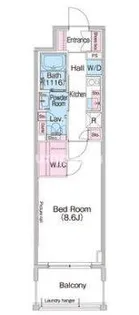 大阪府大阪市西区北堀江1丁目【マンション】の間取り