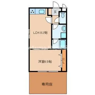 兵庫県尼崎市南武庫之荘6丁目【アパート】の間取り