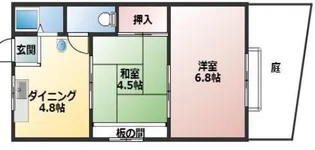 本津コーポ【2階】の間取り