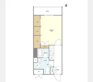 コンポジット中目黒【1階】の間取り