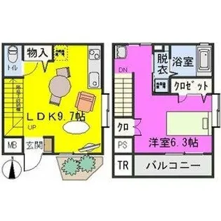 福岡県福岡市東区筥松3丁目【マンション】の間取り