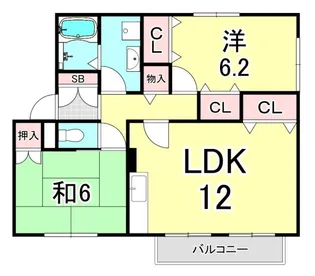 モンマルトル【1階】の間取り