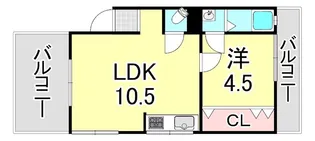 兵庫県神戸市長田区上池田5丁目【マンション】の間取り