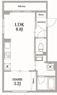 K’s表参道【2階】の間取り