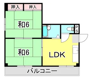 兵庫県神戸市須磨区大黒町1丁目【マンション】の間取り