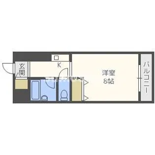 大阪府大阪市浪速区難波中3丁目【マンション】の間取り