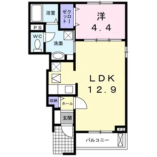 兵庫県尼崎市武庫之荘西2丁目【アパート】の間取り
