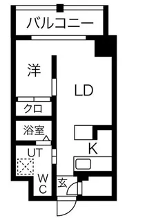 大阪府大阪市浪速区久保吉1丁目【マンション】の間取り