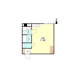 大阪府大阪市中央区谷町4丁目【マンション】の間取り
