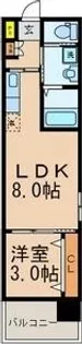 福岡県福岡市中央区唐人町1丁目【マンション】の間取り