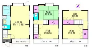 兵庫県神戸市長田区東尻池町5丁目【一戸建】の間取り