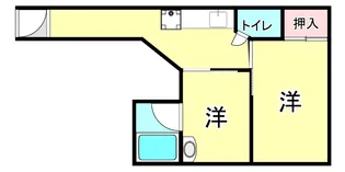 HBハイツ【3階】の間取り