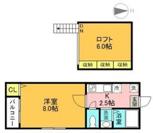グリーンフォレスト【2階】の間取り