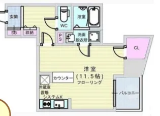 シーズ本町南【2階】の間取り