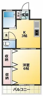 1Kの間取り画像