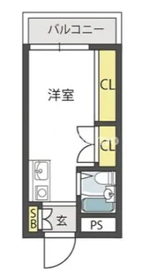 大国町池田マンション【7階】の間取り