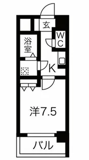大阪府大阪市中央区島之内1丁目【マンション】の間取り