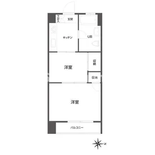 ニュー池尻マンション【5階】の間取り