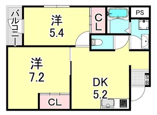ラフィーネ【2階】の間取り