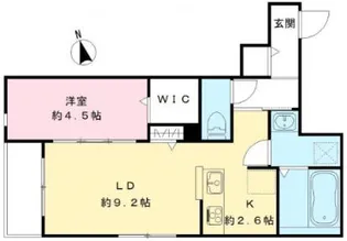 オリビア苦楽園【2階】の間取り