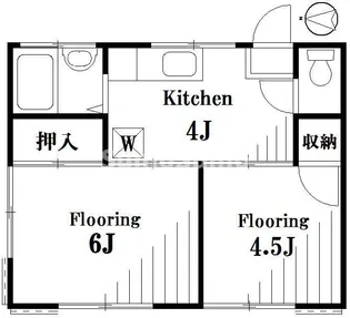 クローバー【2階】の間取り