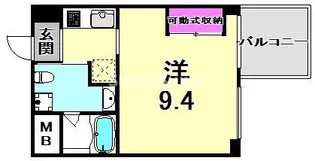 イーストヴィレッジ三宮【4階】の間取り