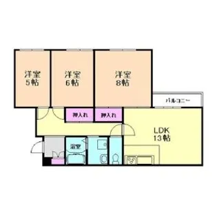 兵庫県神戸市須磨区妙法寺【マンション】の間取り