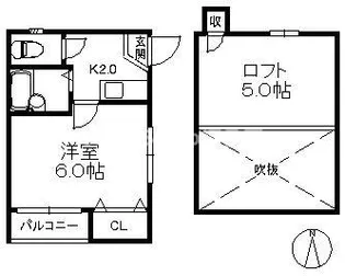 ポラリス別府Ⅱ【1階】の間取り