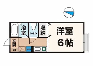 兵庫県神戸市須磨区多井畑東町【アパート】の間取り
