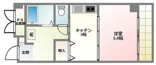 ウエストビラITO【5階】の間取り