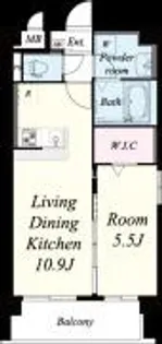 ラ グリシーヌ【3階】の間取り