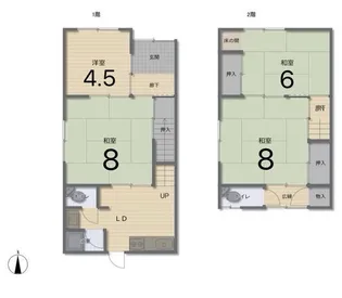 兵庫県神戸市長田区長田町6丁目【一戸建】の間取り