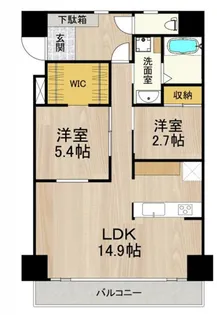 兵庫県神戸市中央区脇浜町3丁目【マンション】の間取り