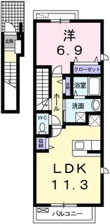 ワイドプライジアの間取り
